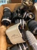 Vintage camera zoom lenses, Cannon