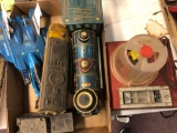 Vintage toys, trains, ship, Strange Change machine