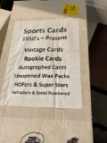 Sports card 1950s -present vintage cards, rookie cards, autographed, unopened wax packs and more
