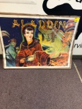Vintage Aladdin theatrical poster Taylors Printing 30x40