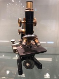Ernst Leitz Wetzlar microscope brass and metal