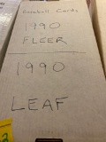 Baseball cards 1990 Fleer 1990 leaf