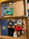 3 boxes of costume jewelry and watches