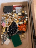 3 boxes of costume jewelry