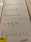 Baseball cards 1989 Bowman 1989 Donruss with stars