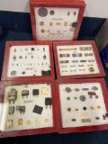 Electronics displays, crystal diodes, fuses, silicon chips, etc, vintage