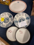 Bough bakery 75th anniversary plates, Lujans Burger Boy and IHOP plates
