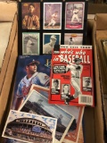 Baseball books, cards, postcards