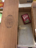 Cigar boxes & tobacco tin