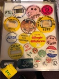 Vintage pinback buttons