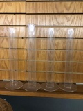 4 lucite candle holders