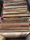 Large box of LP records