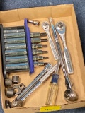 1 flat wrenches, sockets, etc