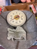 Vintage scale National Poultry produce
