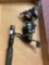 2 fishing reels, cardinal and daiwa