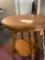 Oak lamp table 24 inch diameter