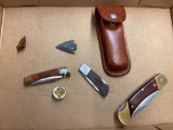 Pocket Knives and Arrowhead