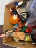 Box of old vintage toys