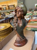 Morelli French Bronze Woman w/ Marble Base