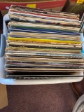 1 white bin of records