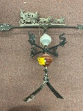 Weathervane, metal and plastic