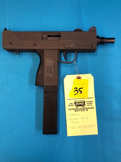 Cobray model m11 9mm pistol 890033215