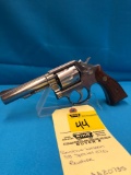Smith Wesson 38 special CTG revolver stainless wood grip