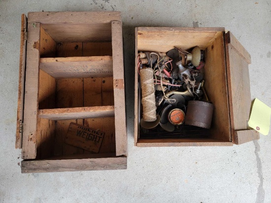 Wood Boxes, Vintage Hardware