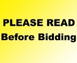 PLEASE READ BEFORE BIDDING! - Requirements For Bidding!