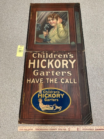 1919 Children's Hickory Garters Store Display