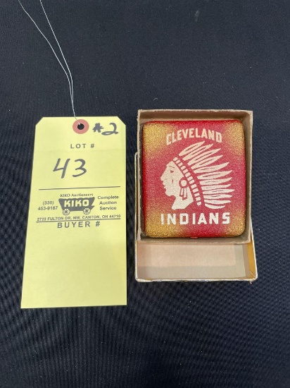 Vintage Cleveland Indians Cigarette Case