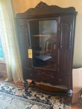 Dining room table with China hutch and server