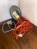 Fan and extension cord
