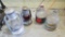 Dietz lanterns, soda syrup bottles