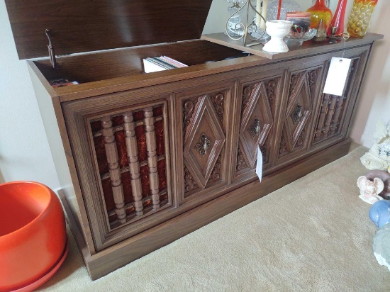 Record Cabinet and Assorted Records