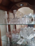 Assorted Pattern Glassware, Decanter Set & Stemware