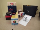 Golden Gate Binoculars, Twin Plex Razor Sharpener, Pepsi Coin Holder