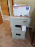 Two Drawer File Cabinet & Playing Cards