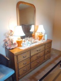 Broyhill 3 pc Bedroom Suit w/ Dresser and Mirror,Chest of Drawers, Headboard w/ frame