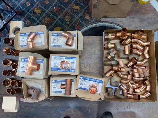 Elkhart Copper fittings & adapters, 1" size.