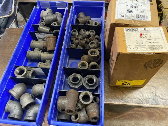 Gas line fittings, 1" size.