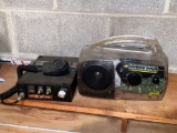 Free play see through AM/FM radio, Royce CB radio.