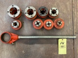 RIDGID pipe threader set.