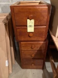 (2) Sections of desk drawers, no tops.