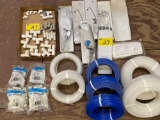 Reverse osmosis faucets, plastic couplers, tubing.