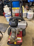 General 2300 PSI pressure washer, 6HP. Engine runs good but pump needs work.