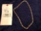 Men's 14k Italy Gold Necklace 17.5 DWT