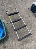 Folding boat ladder