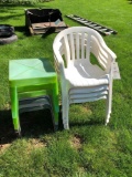Plastic Stack Chairs, Plastic End Tables