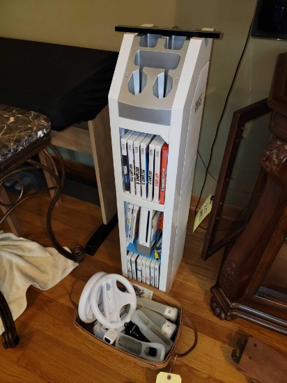 Wii Console, Games, Contollers, and Gaming Stand